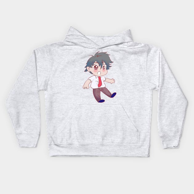 cute boy #005 Kids Hoodie by cutequokka